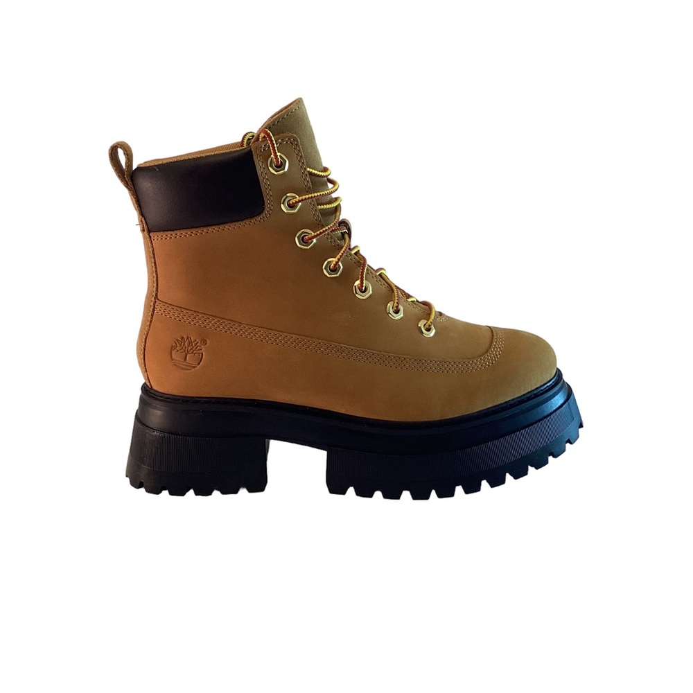 Timberland Boots Wheat Sky Platform Chunky Boots Lace Up Women's 8.5 - Picture 4 of 14